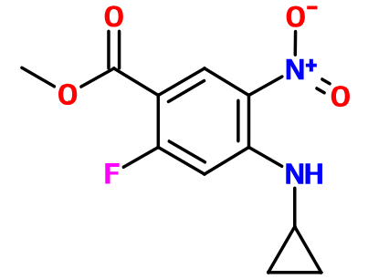 (image for) MC021656 Methyl 4-(cyclopropylamino)-2-fluoro-5-nitrobenzene
